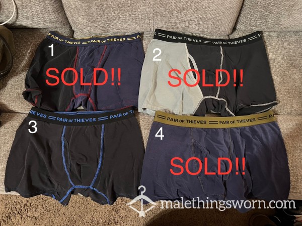 Boxer Brief Collection, You Pick & I Wear (Made-To-Order)