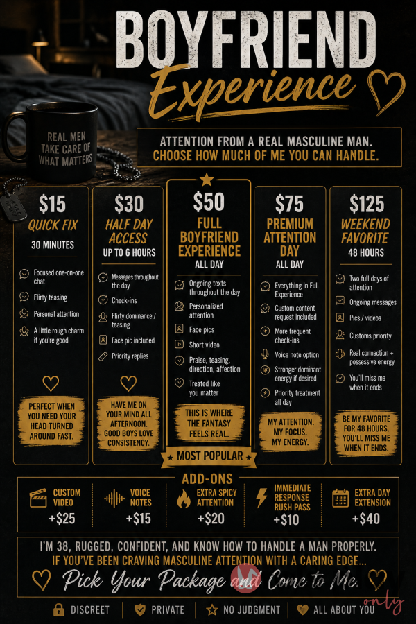 Boyfriend Experience - Attention From A Real Masculine Man