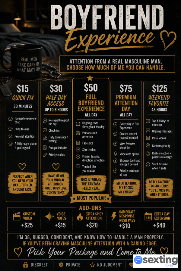 Boyfriend Experience -Attention From A Real Masculine Man