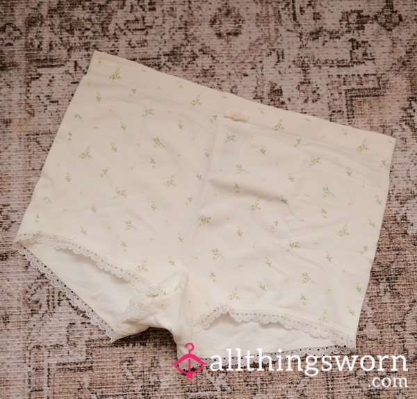 Cute Flor*l Boyshort Panties, 48hr Wear ✨