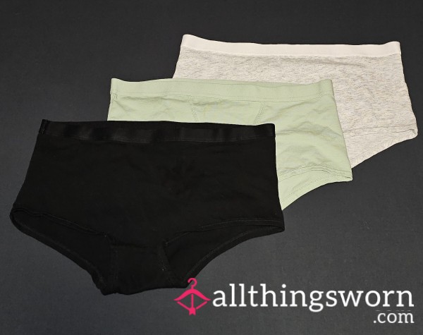 Boyshort Cotton Panty Options ~ Pu**y RATING & PLAY INCLUDED 😈 Send Me Your Content & Find Out Just How 💦 You Make Me ~ Text/Voice Recording/Pic/Vid (whatever You're Comfortable With)