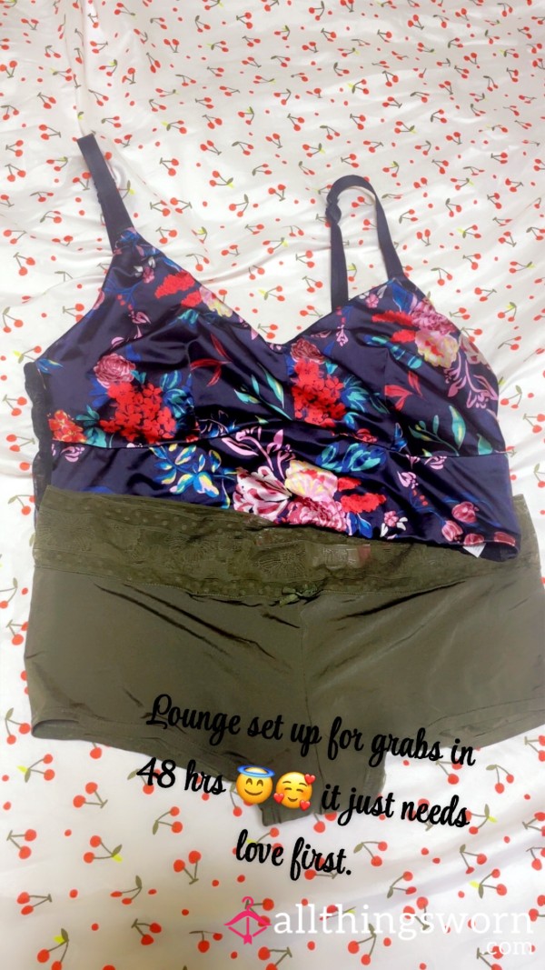 Bra And Boyshort Set ~ Worn For 24hrs.