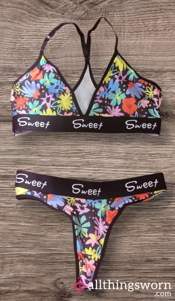 Bra And Thong Set
