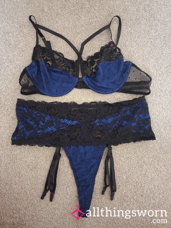 Bra Thong With Attached Garter