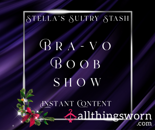 Bra-vo: It's Stella's Busty Boob Show (10 Photos - A Selection Of Bras And Teases - £5)