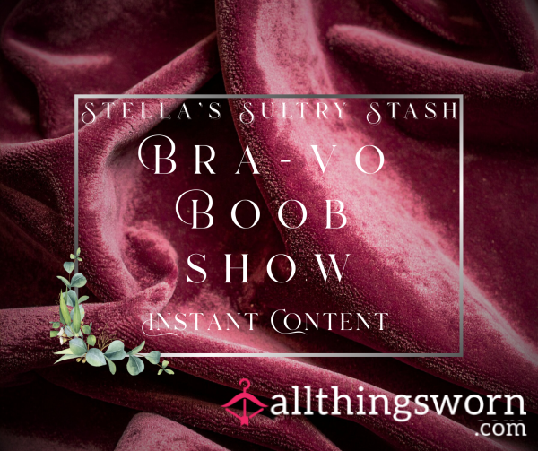 Bra-vo: It's Stella's Busty Boob Show (10 Photos - A Selection Of Bras And Teases - £5)