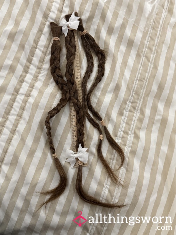 Braided Virgin Hair Over 14” Long Braids