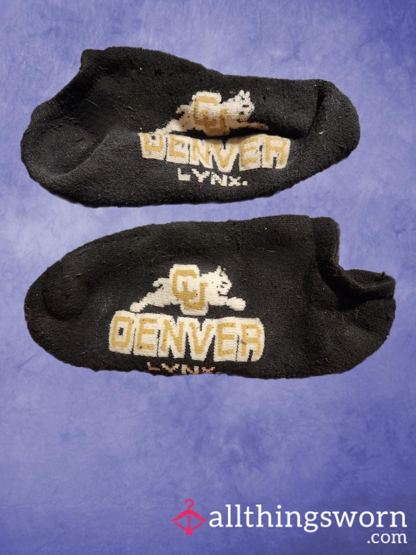 Brainy B**ch In Black – CU Denver Lynx Thick No-Show Socks