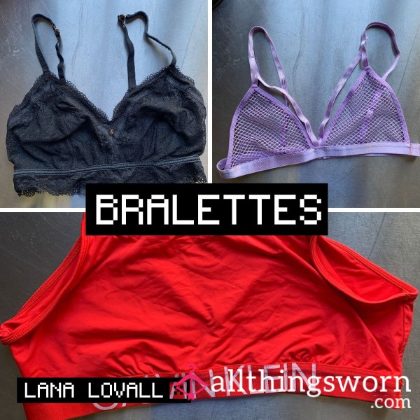 Bralettes - Worn, Sweated In, Wrapped Around My Body. Fully Customisable And Ready For Fun 🤩