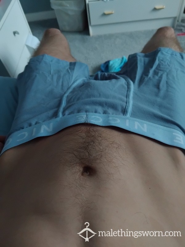 BRAND NEW Baby Blue Nicce Boxers Size M Jersey Elastic Waist