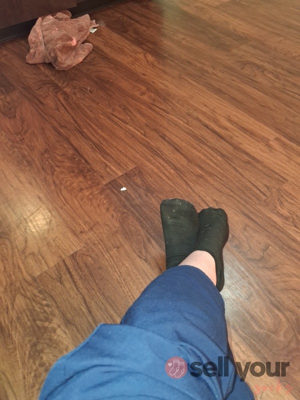 Brand New Black Ankle Socks Worn For Two Days - Bought Them And Put Them Straight On My Feet. They May Have Gotten A Little Moist, It Rained.