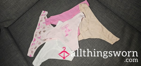 Brand New Cotton Thongs Only To Be Worn For You