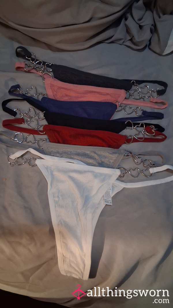 BRAND NEW HEART THONGS!