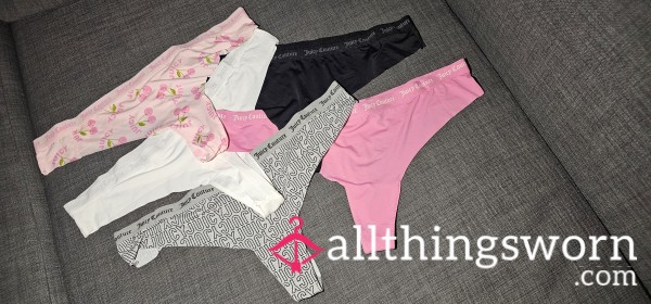Brand New Juicy Couture Thongs Ready To Be Worn For Your Pleasure