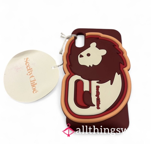 Brand New See By Chloé Lion Phone Case (iPhone XS/XX) The Perfect Accessory For Sissies, Rubber Lovers & Luxe Fiends 🦁