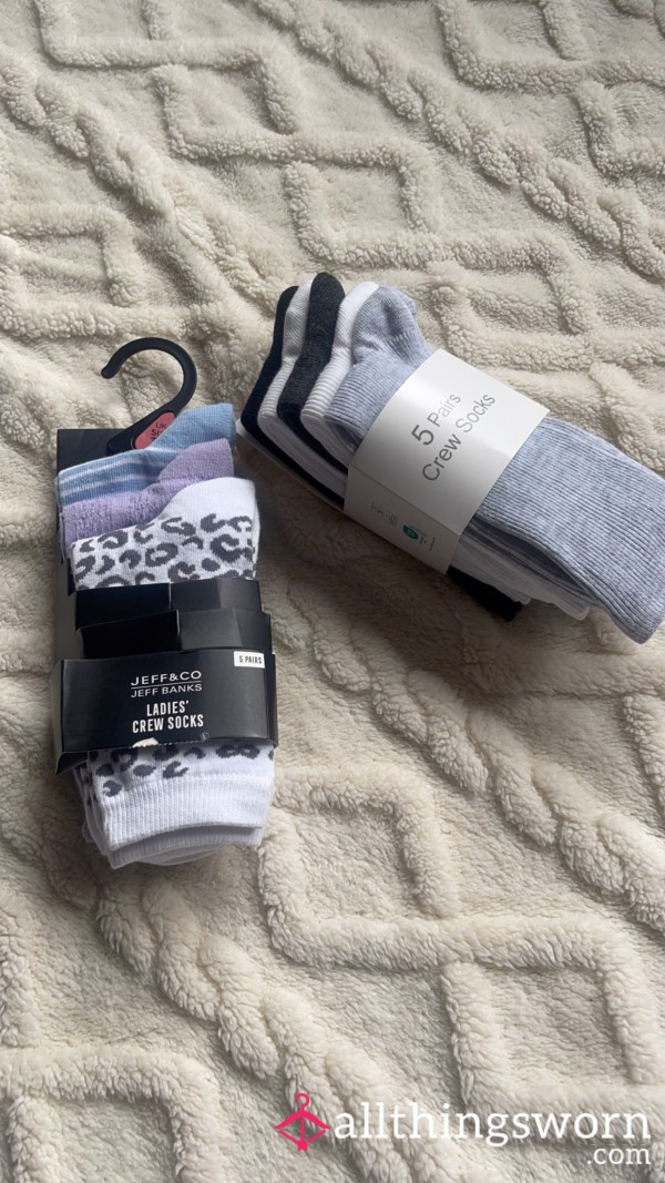 Brand New Socks. Ready To Wear Just For You And Fulfil Your Desires.