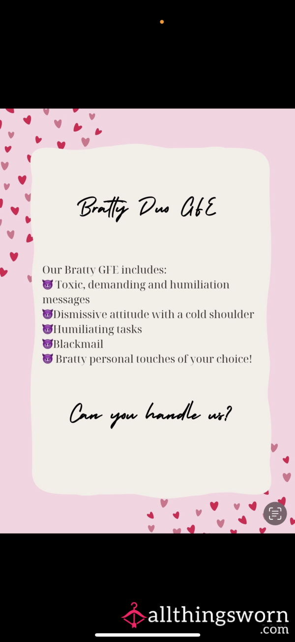 Bratty Duo GFE