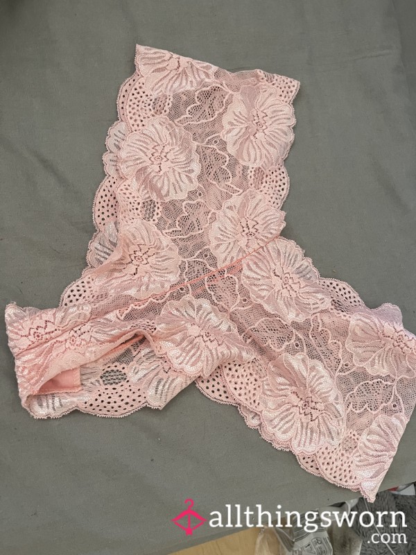 Brazilian Knickers Pink Lace