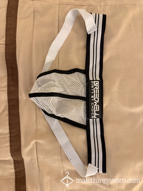 Breedwell White Mesh Jockstrap XL