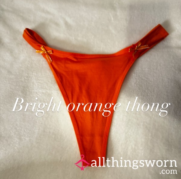 Bright Orange Thong 🧡