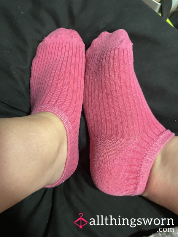 Bright Pink Ankle Socks