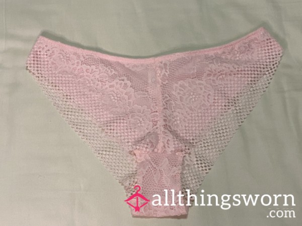 Bright Pink Cheeky Lace Panties
