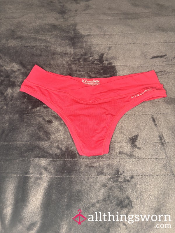Bright Pink Cross Over Thong