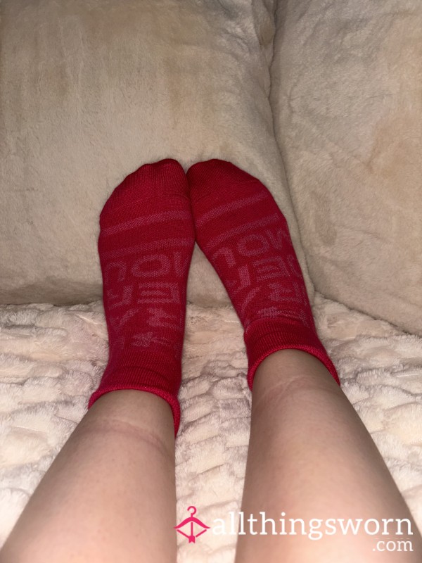 Bright Pink Underarm Low Cut Socks