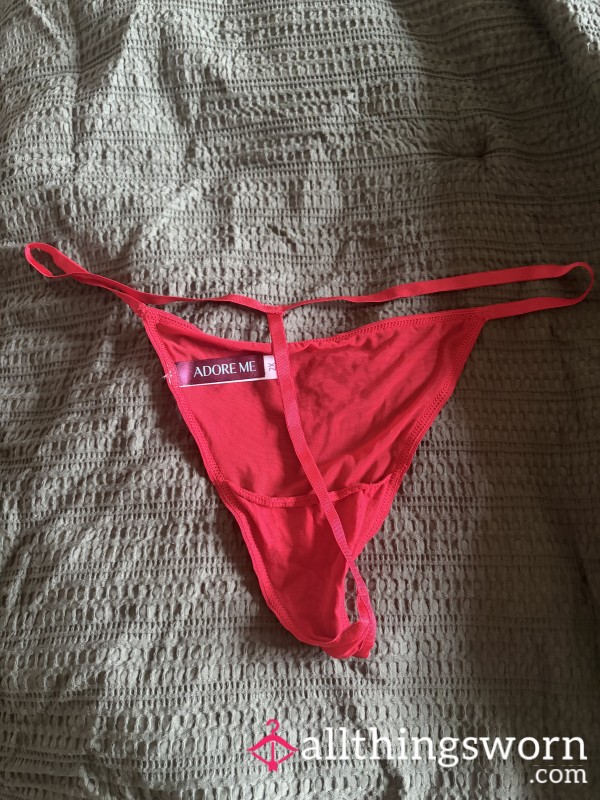 Bright Red G String