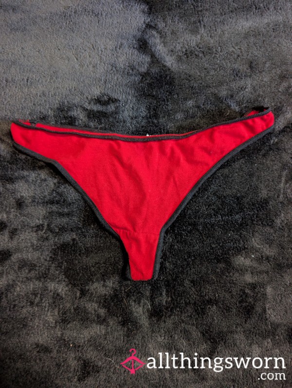 Bright Red Thongs
