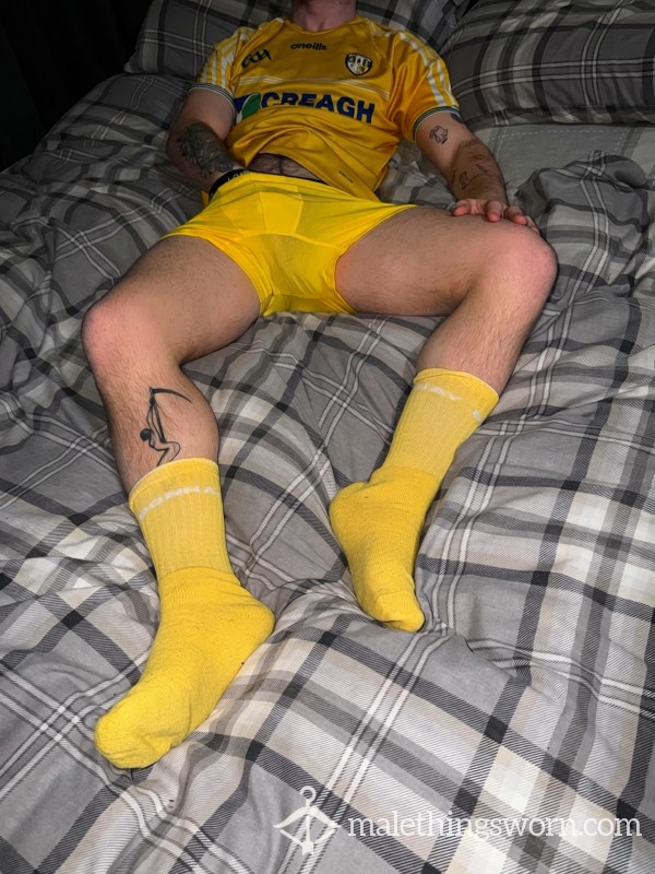 Bright Yellow Boxers & Socks – Long Wear Set