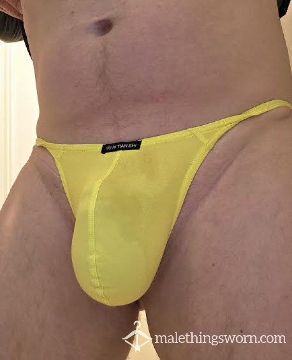 Bright Yellow Men's Thong