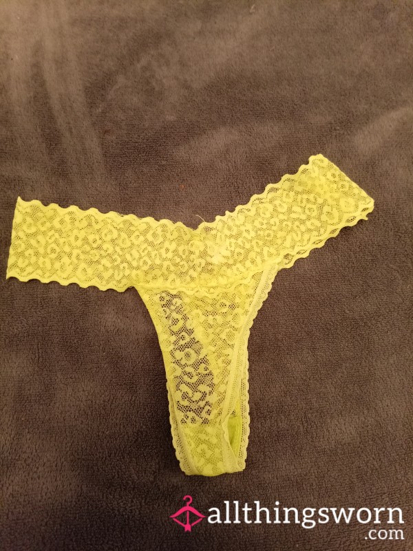 Bright Yellow Thong