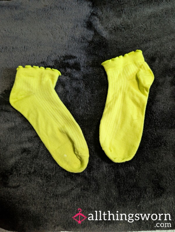 Bright Yellow Wonder Nation Socks
