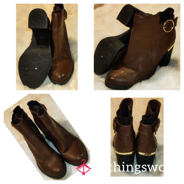 Brown Ankle Boots 👢