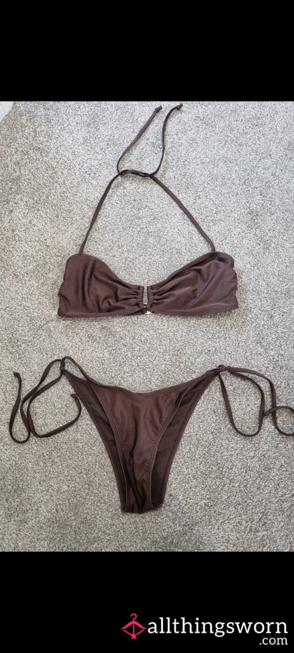 Brown Bikini Set