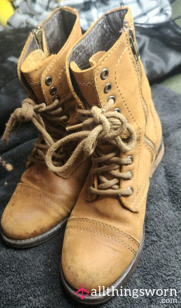 Brown Combat Boots