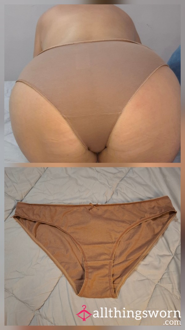 Brown Cotton Fullback Panties