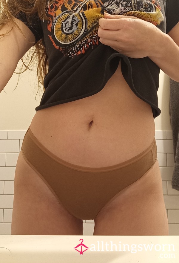 Brown Cotton Panties