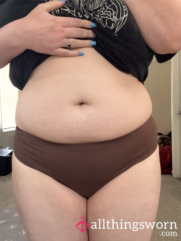 Brown Cotton Panties