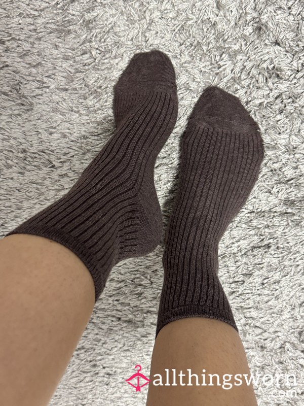 Brown Cotton Socks 48hr Wear