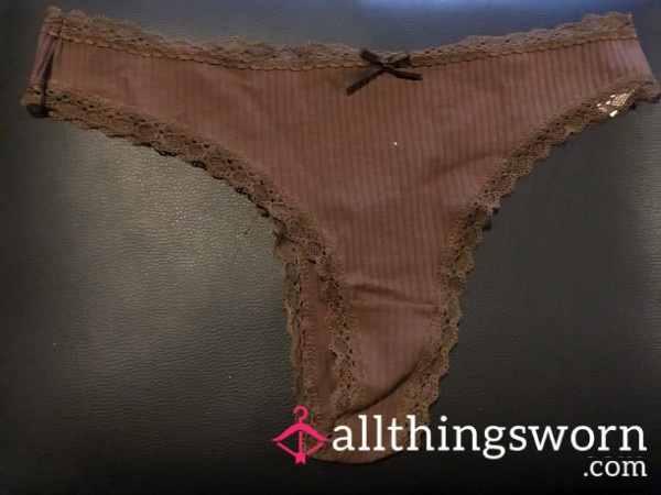 Brown Cotton Thongs🤎