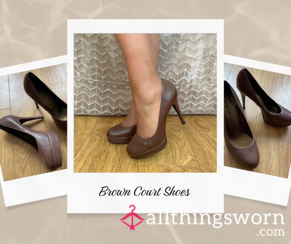 Brown Court Shoes