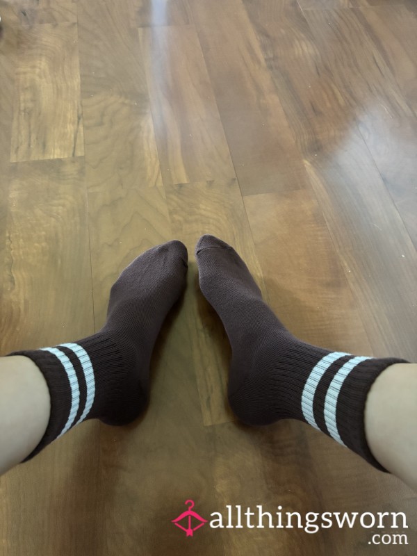 Brown Crew Socks