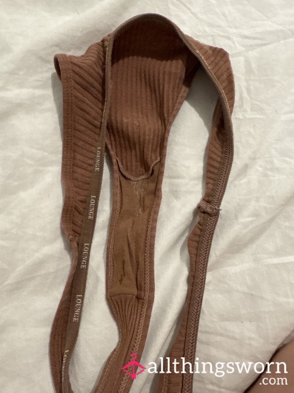 Brown Dirty Thong