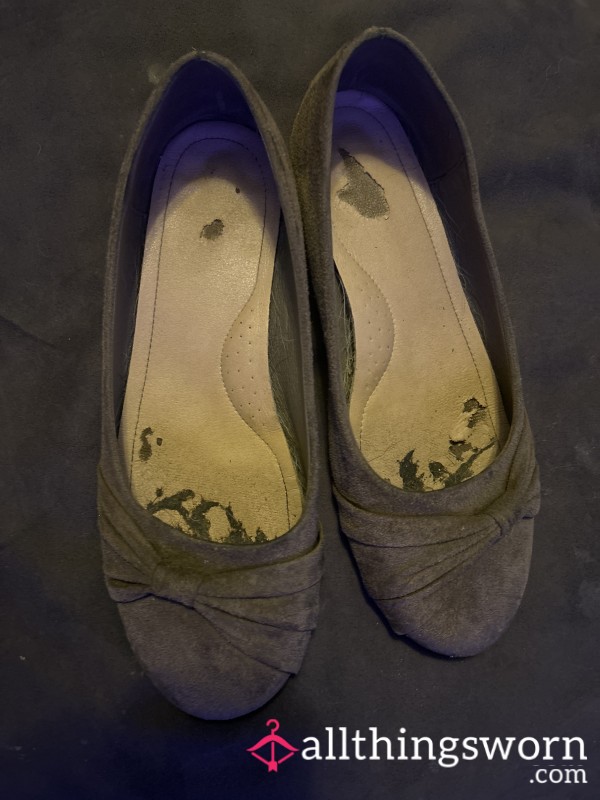 Brown Flats - Size 11 - Extremely Worn