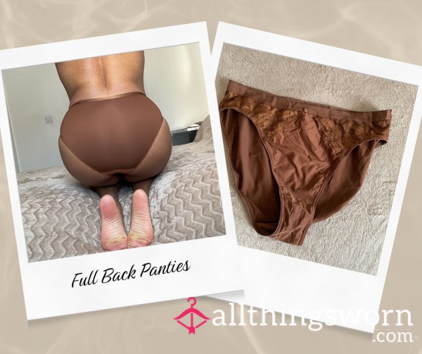Brown Full Back Panties