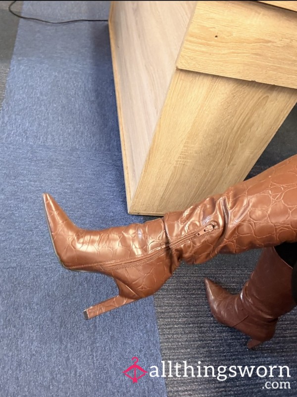 Brown Knee High Boot