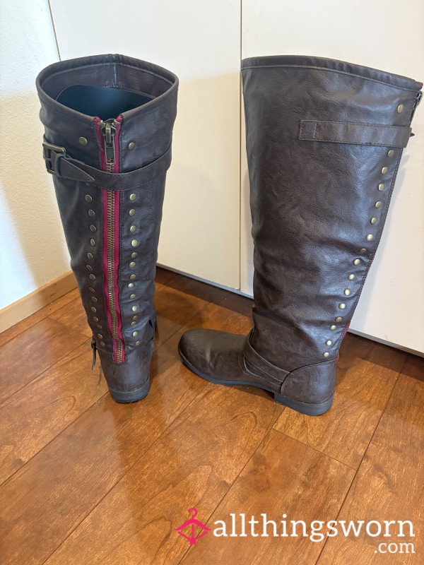 Brown Knee High Boots