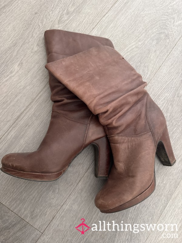 Brown Leather Boots